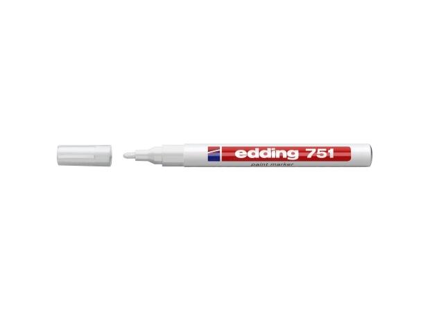 Merkepenn Edding 751 M hvit 